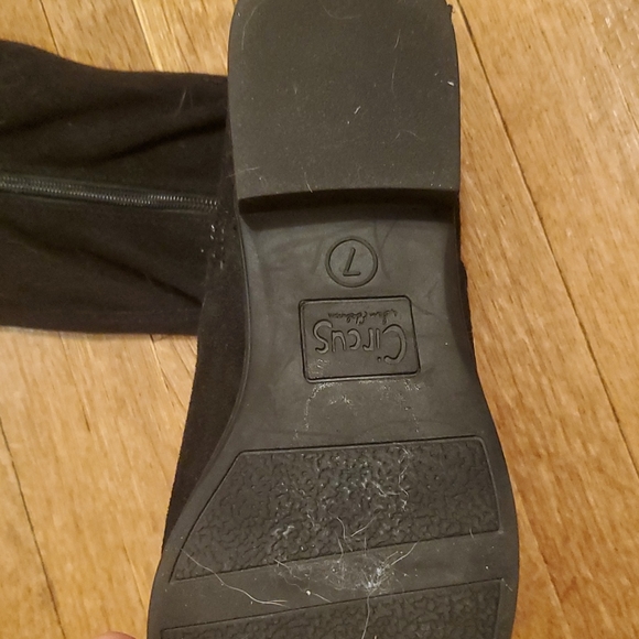 Knee high black suade boots size 7 - Picture 6 of 6